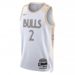 Maillot NBA Chicago Bulls Lonzo Ball Nike 2024-25 City Edition Blanc Swingman - Homme